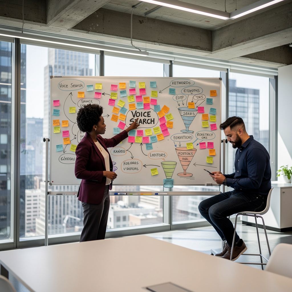 Planificación de estrategia de contenido digital en entorno de trabajo moderno